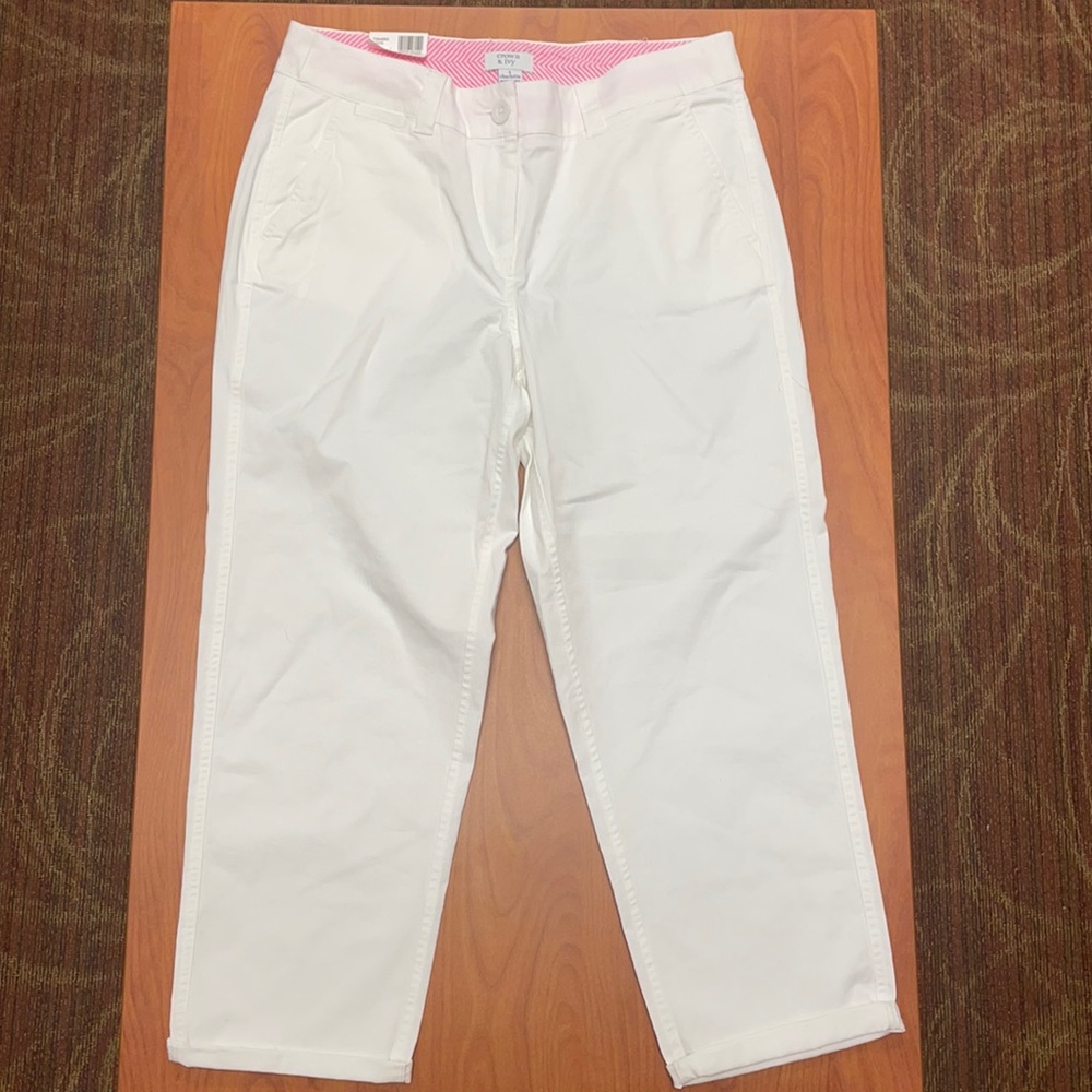 White Jean Capris